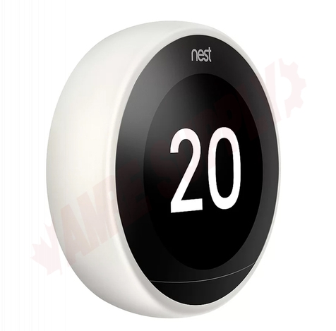 Photo 3 of NEST3017CA : Google Nest Learning Digital Thermostat, 3rd Gen, White