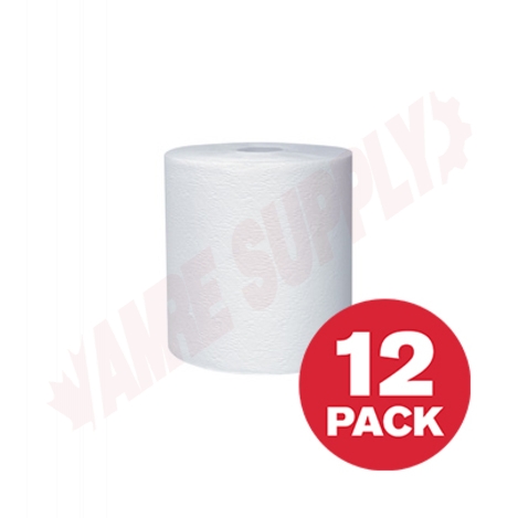 Photo 1 of 50606 : Kleenex Hardwound Towel Roll, White, 600 ft/Roll, 12 Rolls/Case