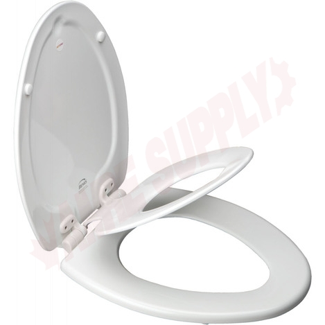 Photo 1 of 1485E4-000 : Bemis NextStep2 Child/Adult Toilet Seat, Closed Front, Elongated, White, With Cover