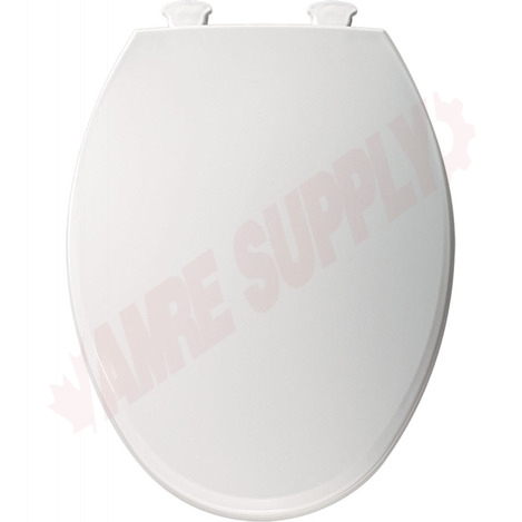 Photo 2 of 1485E4-000 : Bemis NextStep2 Child/Adult Toilet Seat, Closed Front, Elongated, White, With Cover