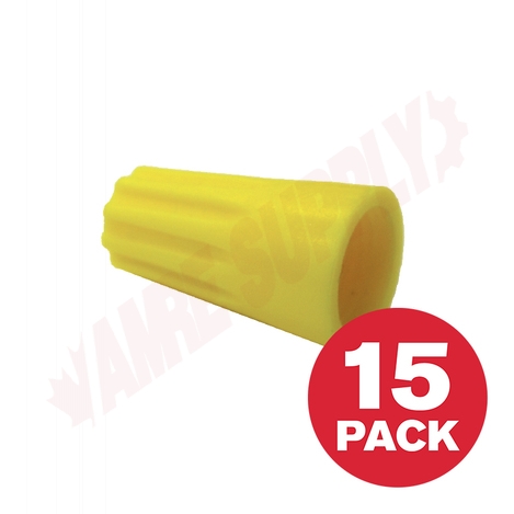 Photo 1 of T1152 : Supco Wire Connector, Large, Yellow, 15/Pack