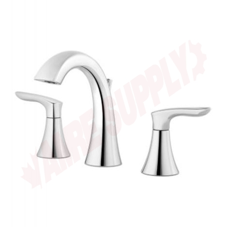 Photo 1 of LG49-WR0C : Pfister Weller Two Handle Widespread Bathroom Faucet, Polished Chrome, 8 
