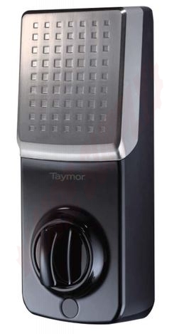 Photo 2 of 33-D5070 : Taymor Concierge 400 Electronic Deadbolt with Keypad, Polished Black with Satin Nickel