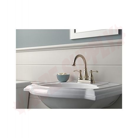Photo 2 of 25984LF-BN-ECO : Delta Porter Two Handle Centerset Bathroom Faucet, Brushed Nickel