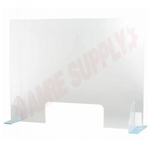 Photo 1 of 7650 : Globe Free-Standing Counter Sneeze Guard Transparent 3mm Acrylic 32 x 24 