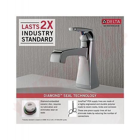 Photo 6 of 564-MPU-DST : Delta Ashlyn Single Handle Bathroom Faucet, Chrome