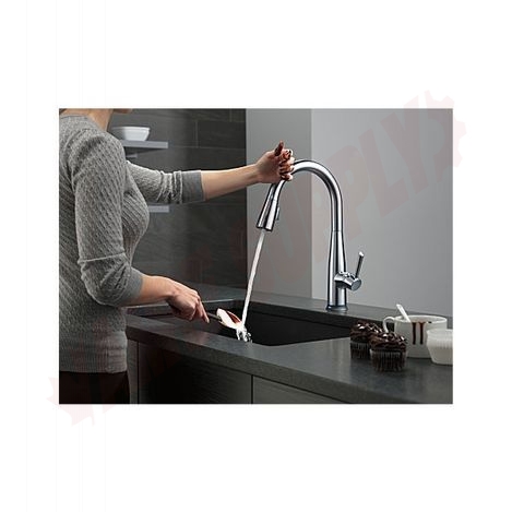 Photo 3 of 9113T-AR-DST : Delta Essa Single Handle Pull-Down Kitchen Faucet with Touch2O Technology, Arctic Stainless 