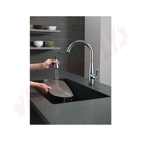 Photo 4 of 9113T-AR-DST : Delta Essa Single Handle Pull-Down Kitchen Faucet with Touch2O Technology, Arctic Stainless 