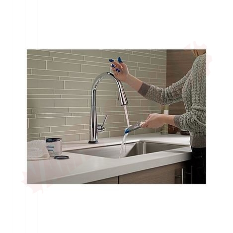 Photo 2 of 9113T-DST : Delta Essa Single Handle Pull-Down Kitchen Faucet with Touch2O Technology, Chrome