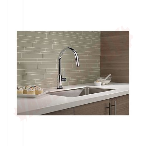 Photo 2 of 9159T-DST : Delta Trinsic Single Handle Pull-Down Kitchen Faucet, Chrome