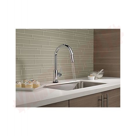 Photo 6 of 9159T-DST : Delta Trinsic Single Handle Pull-Down Kitchen Faucet, Chrome