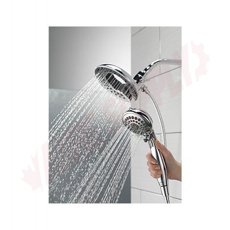 Photo 6 of 58569-PK : Delta Universal Showering In2ition 5-Setting Two-in-One Shower, Chrome