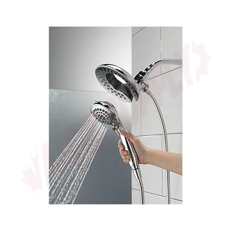 Photo 7 of 58569-PK : Delta Universal Showering In2ition 5-Setting Two-in-One Shower, Chrome