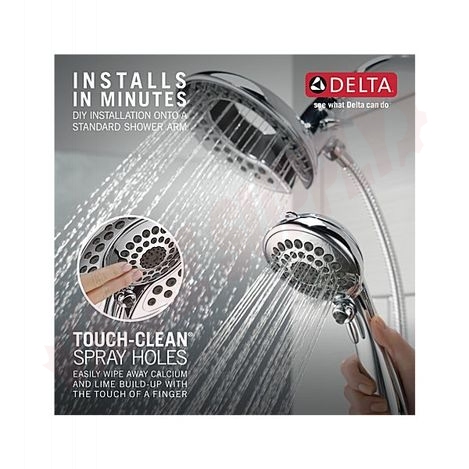 Photo 8 of 58569-PK : Delta Universal Showering In2ition 5-Setting Two-in-One Shower, Chrome