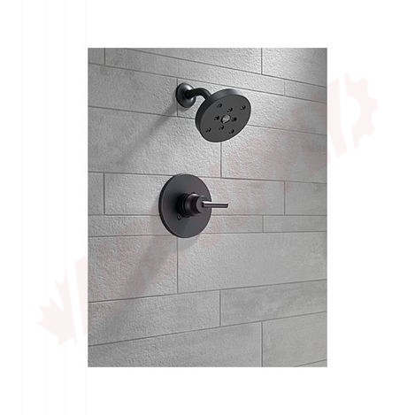 Photo 3 of T14259-BL : Delta Trinsic Monitor 14 Series H2Okinetic Shower Faucet Trim, Black