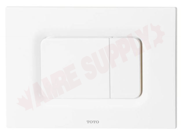 Photo 8 of YT920#WH : Toto Dual Button Basic Square Push Plate, White