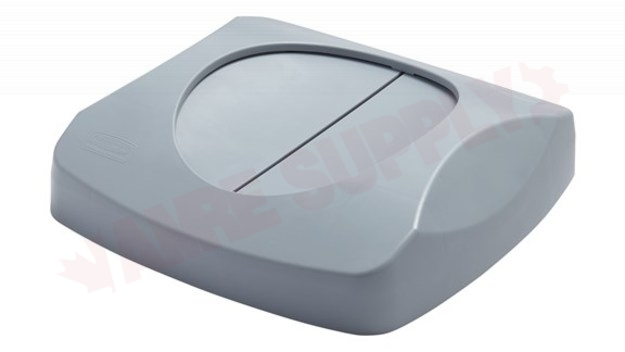 Photo 1 of 268988GRAY : Rubbermaid Untouchable Swing Lid for 3569, Grey