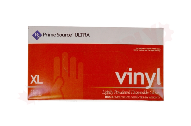 Photo 3 of 57760267 : Prime Source Vinyl Gloves, Powdered, Extra-Large, 100/Box