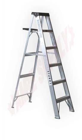Photo 1 of A403-05 : Sturdy Ladder 5' Aluminum Stepladder, Type 1, 250lbs Rated