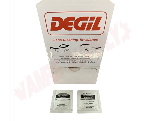 Photo 1 of 7009070 : Degil Anti-Fog/Static Lens Cleaning Towelettes, 100/Box