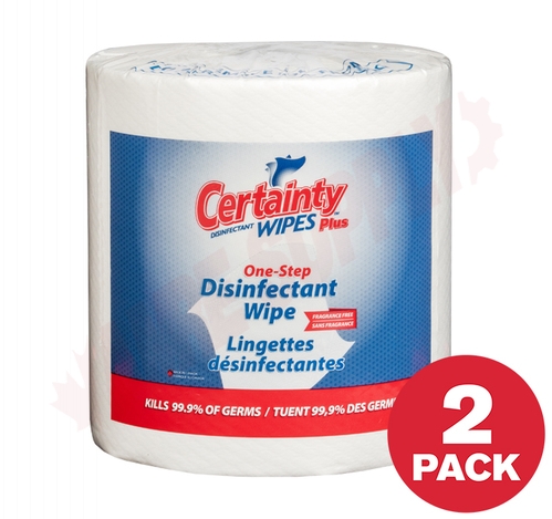 Photo 1 of 91200 : Certainty Plus Disinfectant Wipe Refills, 1200 Wipes, 2/Case