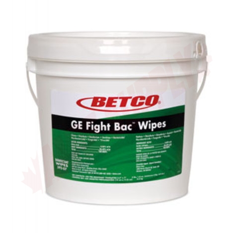 Photo 1 of 392F107 : Betco GE Fight Bac Disinfectant Wipes, 500/Bucket