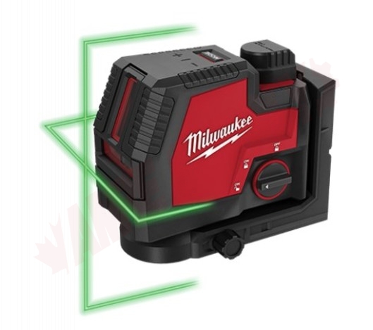 Photo 1 of 3521-21 : Milwaukee USB Rechargeable Green Cross Line Laser, 100'