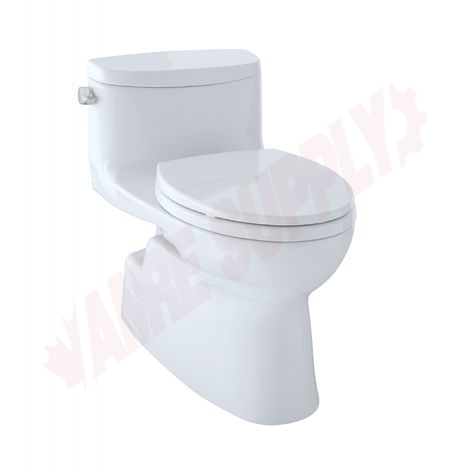 Photo 1 of MS644124CEFG#01 : Toto Carolina II One-Piece Elongated Toilet, Cotton White, with Seat