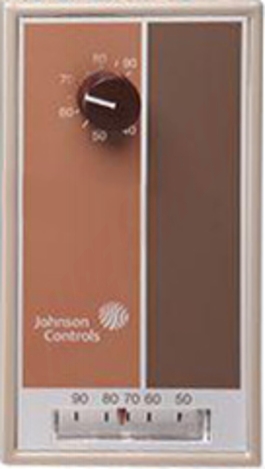 Photo 1 of T25A-1C : Johnson Controls T25A-1C Line Voltage Thermostat, 2-Stage, 120VAC, 6 Amps