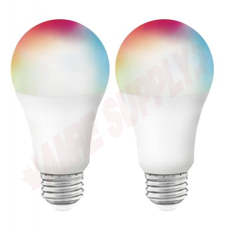 Photo 1 of S11253 : 9.5W A19 Starfish RGB LED Lamp, Tunable, 2/Pack