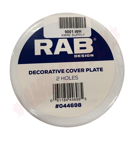 Photo 1 of 9001-WH : RAB Decorative Cover, Round, 2 Holes