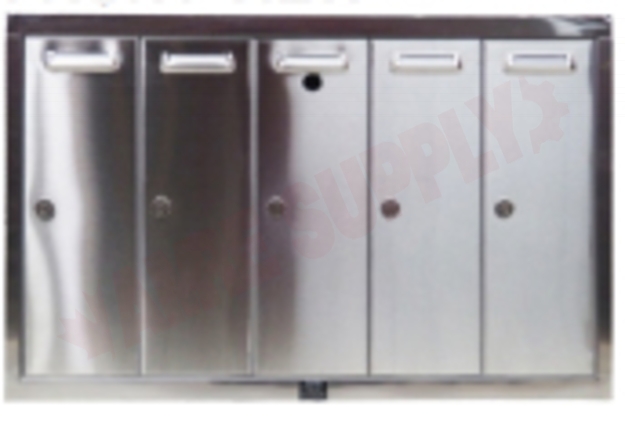 Photo 2 of 3200C : Riopel M1000 Recessed Commercial Mailbox, 3 Gang, Stainless Steel