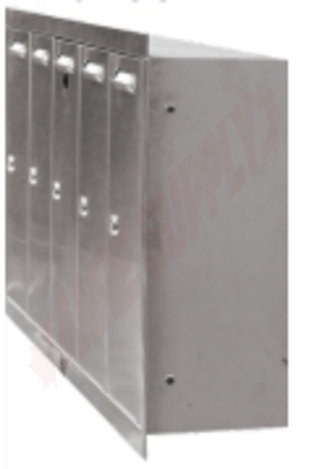Photo 1 of 3200E : Riopel M1000 Recessed Commercial Mailbox, 5 Gang, Stainless Steel