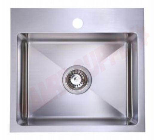 Photo 1 of TS2120-1 : Caroma Fluid Single Hole Kitchen Sink, 1 Bowl, Stainless Steel
