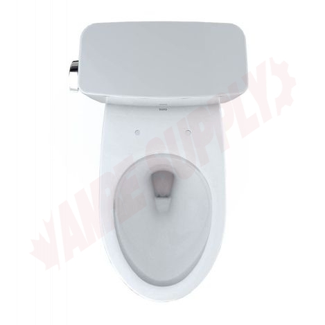 Photo 2 of CST776CEFG#01 : Toto Eco Drake Elongated Toilet, White, No Seat