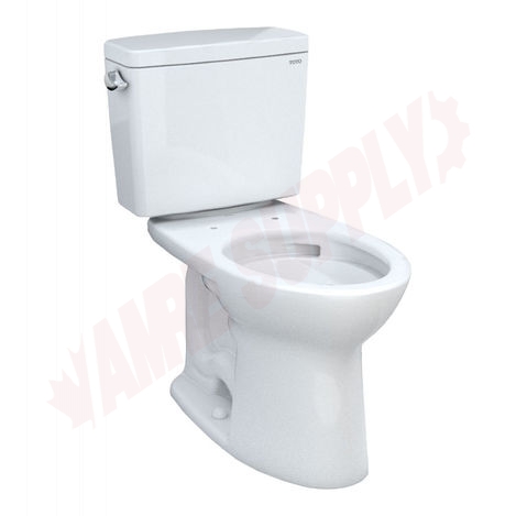 Photo 4 of CST776CEFG#01 : Toto Eco Drake Elongated Toilet, White, No Seat