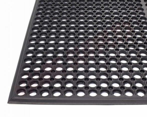 Photo 1 of CSL220305 : Edgewood Competitor Series Light 3' x 5' Black Anti-Fatigue Mat