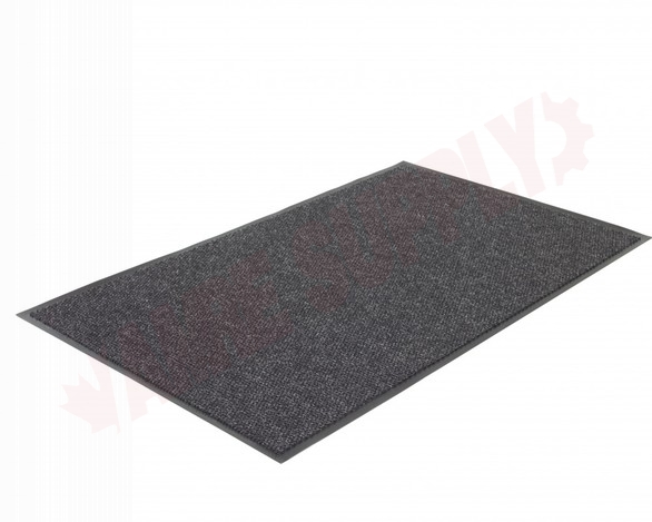 Photo 2 of STP200305 : Edgewood Style-Point Berber 3' x 5' Charcoal Wiper/Scraper Floor Mat