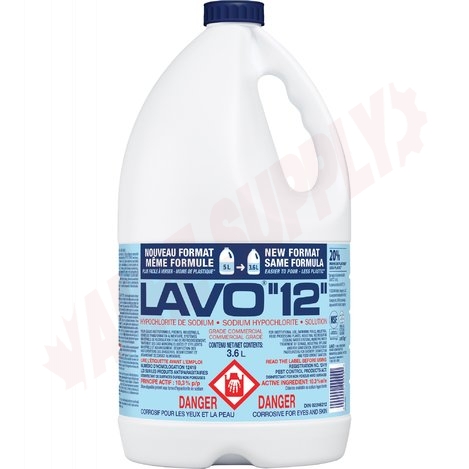 Photo 1 of 276007A : Lavo Hypochlorite Bleach, 12%, 3.6L