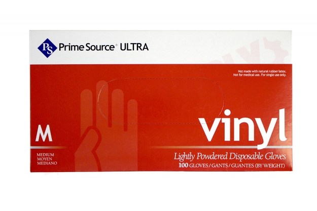 Photo 3 of 57760276 : Prime Source Vinyl Gloves, Powdered, Medium, 100/Box