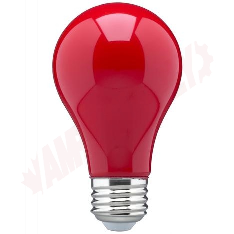 Photo 1 of S14984 : 8W A19 LED Lamp, Red