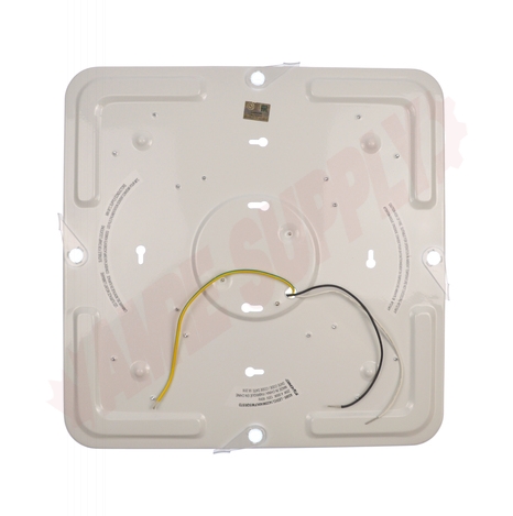 Photo 6 of 63305 : Standard Lighting 14 Flush Mount, White, Frosted Acrylic Square, 25W LED Included, 4000K
