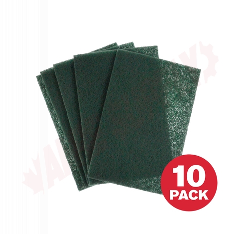Photo 1 of 7006 : Globe Heavy Duty Scouring Pads, Green, 10/Pack