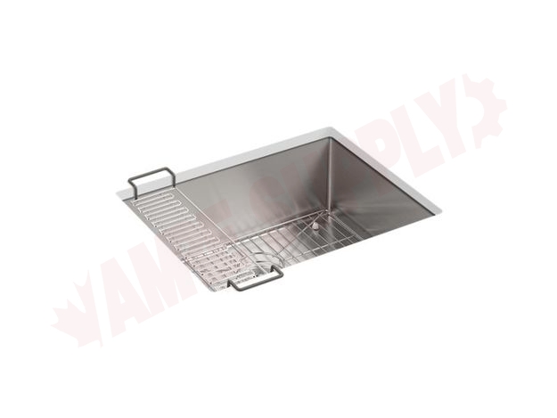Photo 1 of 5286-NA : Strive® 24 x 18-1/4 x 9-5/16 Undermount single-bowl kitchen sink with rack