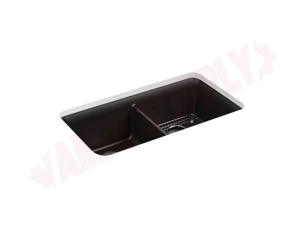 Photo 1 of 8199-CM1 : Cairn® 33-1/2 x 18-5/16 x 10-1/8 Neoroc® undermount double-equal kitchen sink with rack