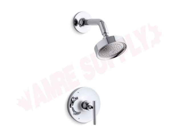 Photo 1 of TS14422-4-CP : Purist® Rite-Temp® shower trim with lever handle and 2.5 gpm showerhead