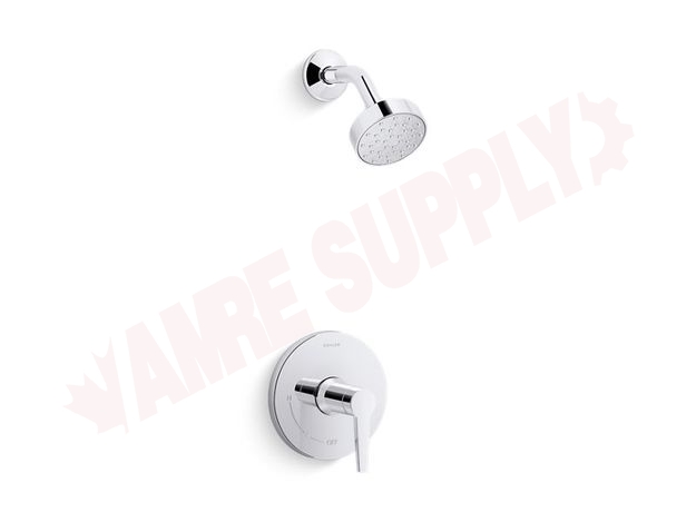 Photo 1 of TS97077-4G-CP : Pitch® Rite-Temp® shower trim with 1.75 gpm showerhead