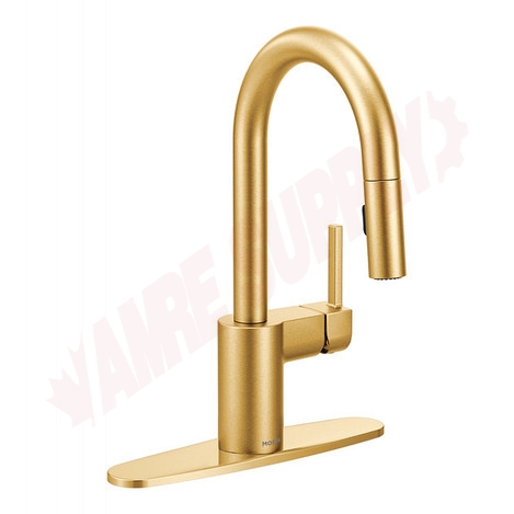 Photo 2 of 5965BG : Moen Align One-Handle High Arc Pulldown Bar Faucet, Gold