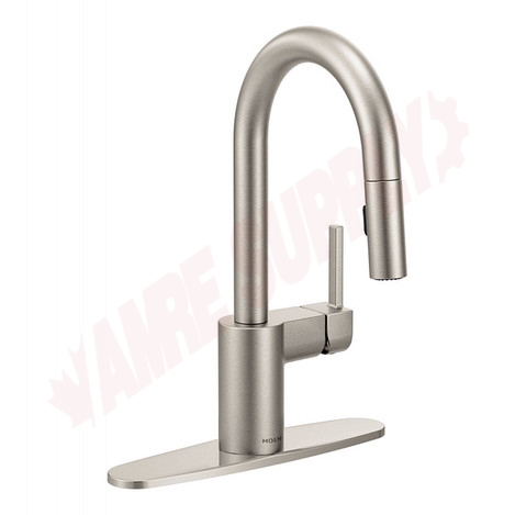 Photo 18 of 5965SRS : Moen Align One-Handle High Arc Pulldown Bar Faucet, Stainless Steel