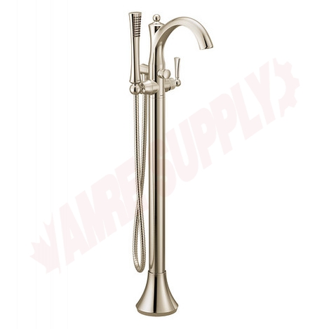 Photo 1 of 655NL : Moen Wynford One-Handle Tub Filler Includes Hand Shower, Polished Nickel